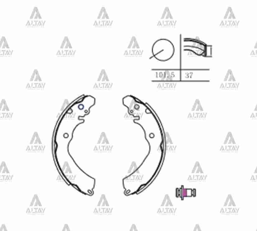 FREN BALATA CARISMA  96-01 PABUÇ ARKA