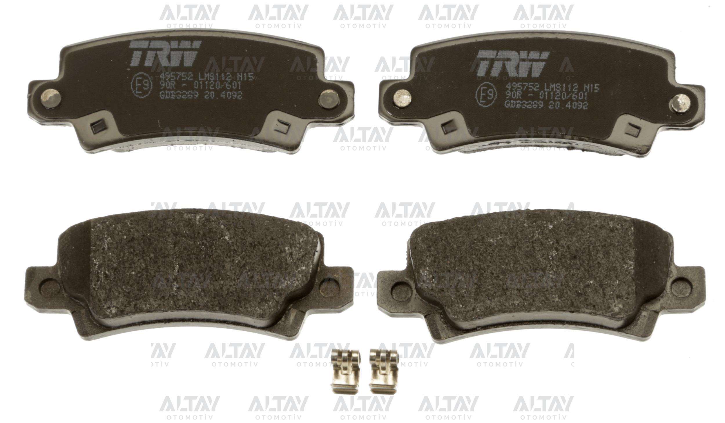 FREN BALATA COROLLA 02-06 DİSK ARKA