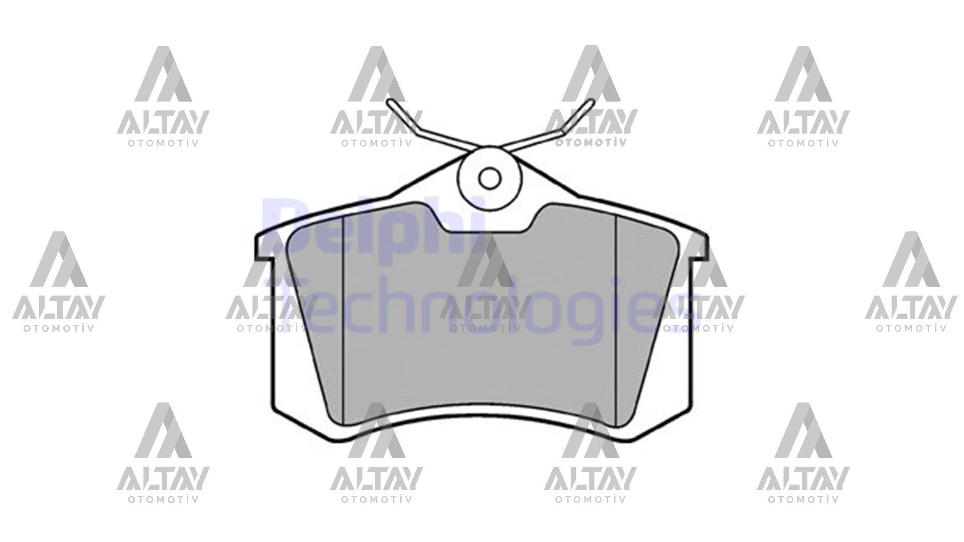 FREN BALATA CROSSLAND / CROSSLAND X / MEGANE II / 307 / C3 / C4 / GOLF4 / BORA 99-05 (KALINLIK 17mm) ARKA CİVATALI