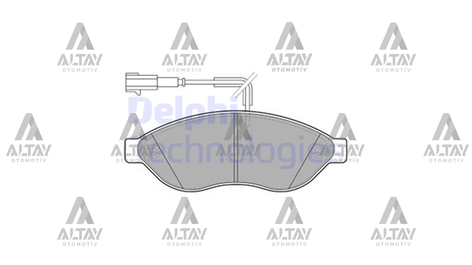 FREN BALATA DUCATO 06-14 / JUMPER III 06-14 / BOXER III 06-14 ÖN TEK FİŞLİ