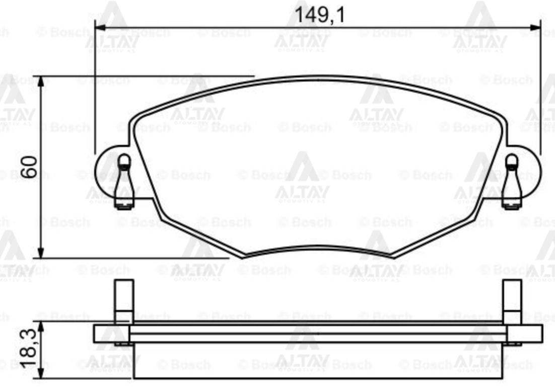 FREN BALATA MONDEO III 00-07 / X-TYPE 01-09 ÖN