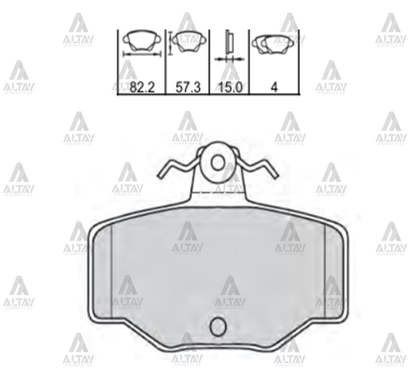 FREN BALATA PRIMERA  97-01 / ALMERA 03= / MAXIMA DİSK ARKA