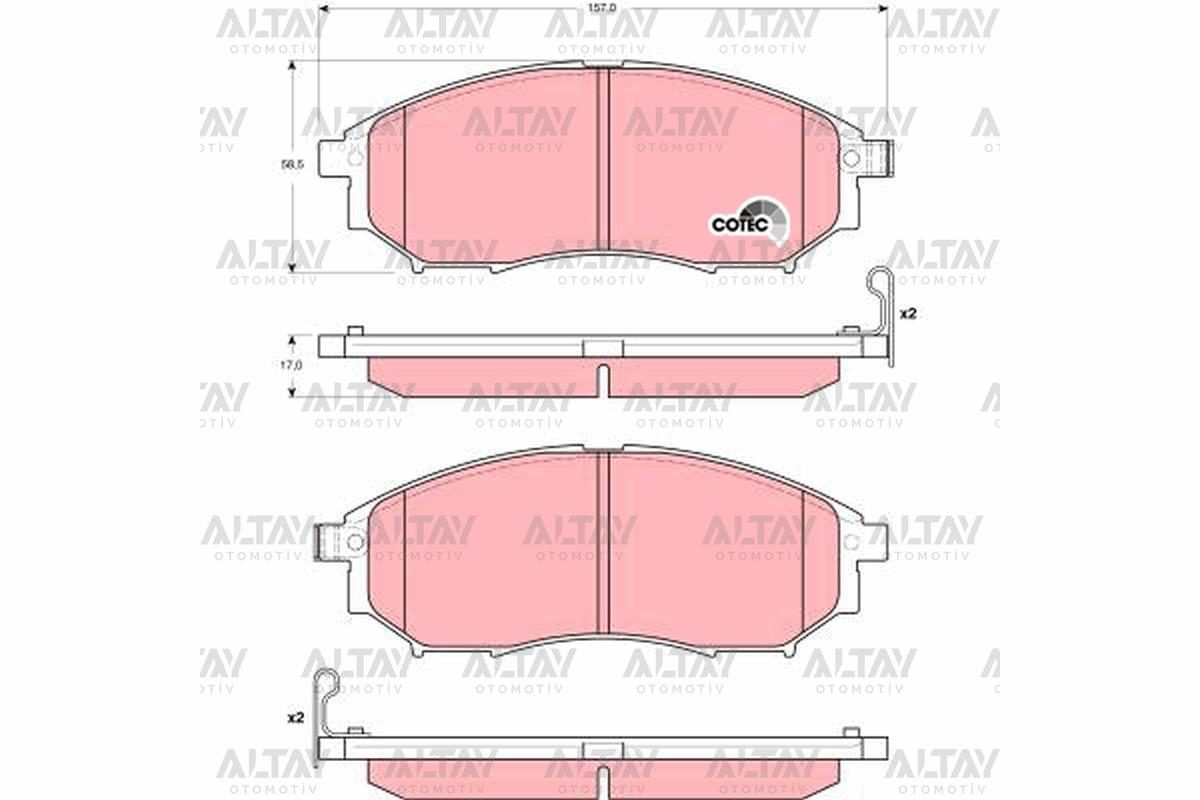 FREN BALATA QASHQAI 07-13 / X-TRAIL 08-13 / KOLEOS 08-13 ÖN