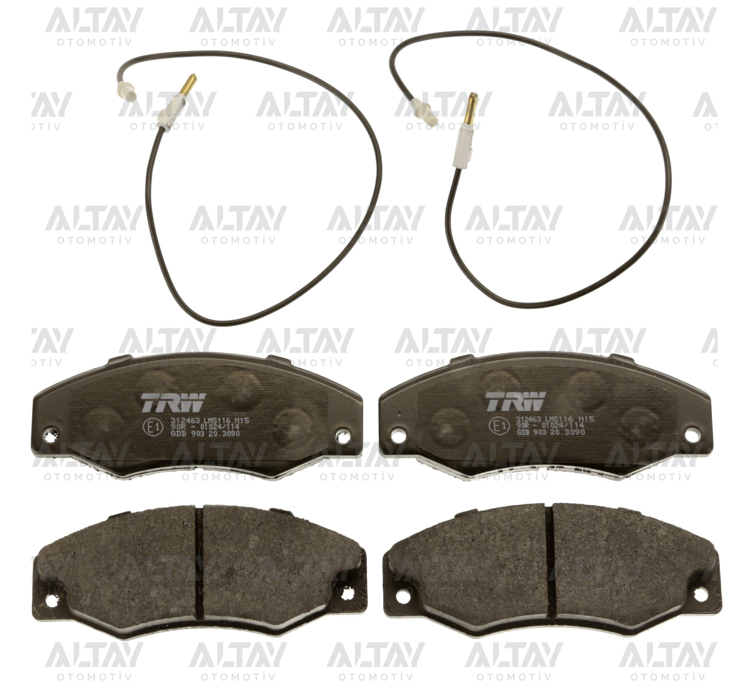 FREN BALATA R21    86-93 CONCORDE 2.0 ÖN FİŞLİ 17.00mm