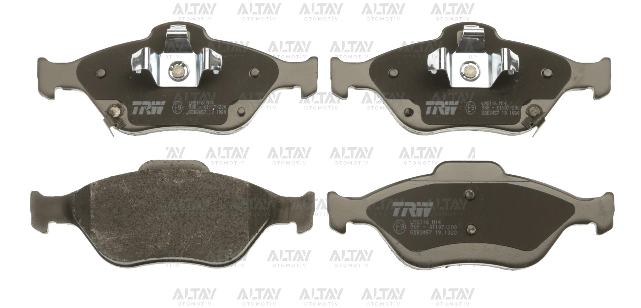 FREN BALATA YARIS 06-17 / MAZDA 2 / FIESTA FRANSIZ ÜRETİM ÖN