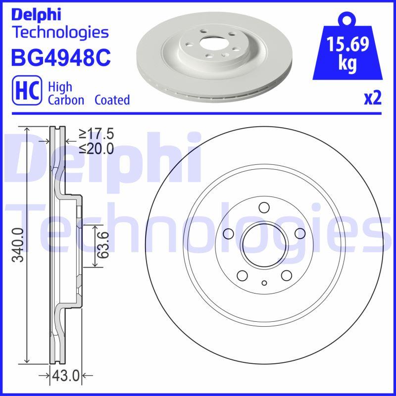 FREN DİSKİ ARKA VOLVO XC90-C40-XC40  (SET)