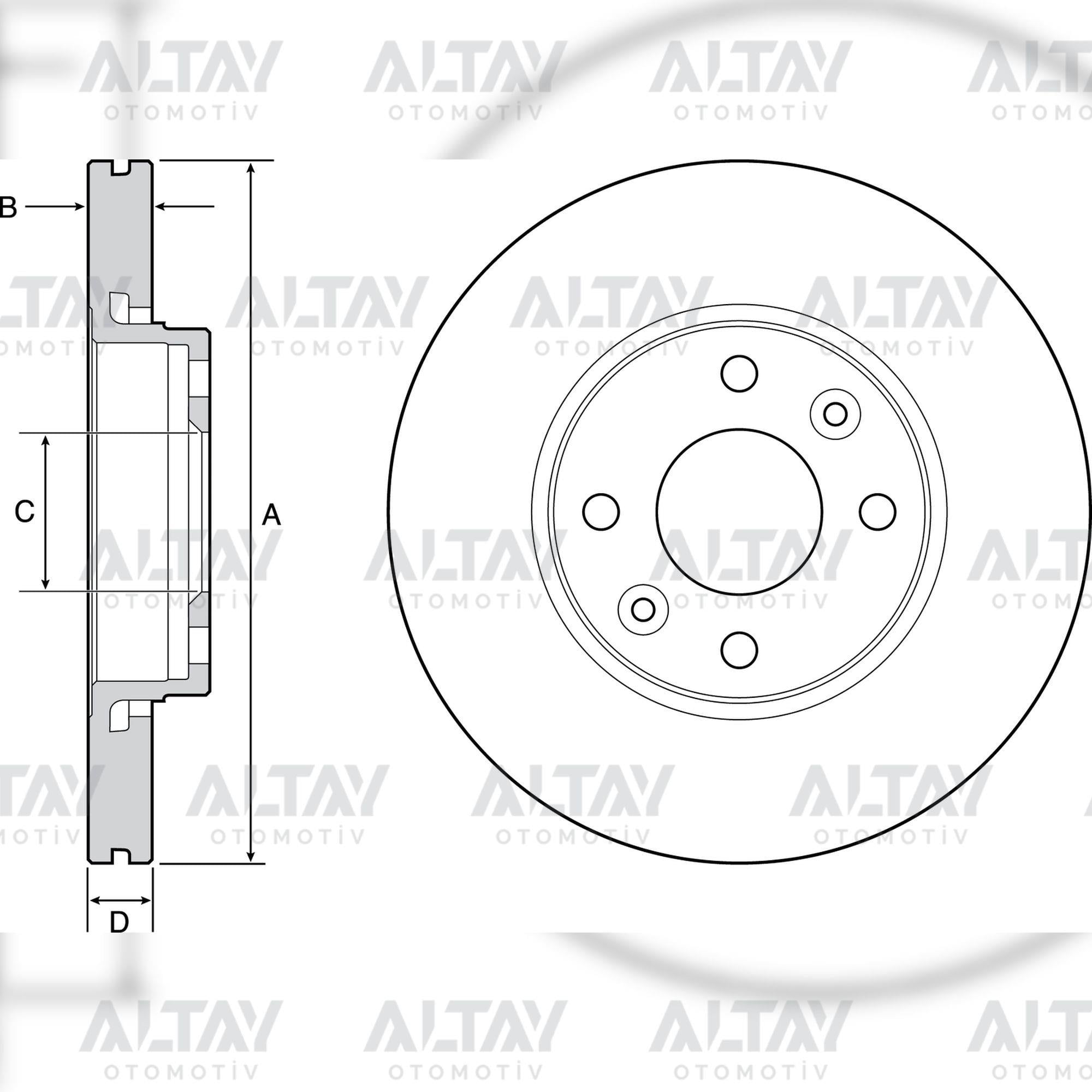 FREN DİSKİ MICRA 19= 1.0 IG-T 258-4 (SET)