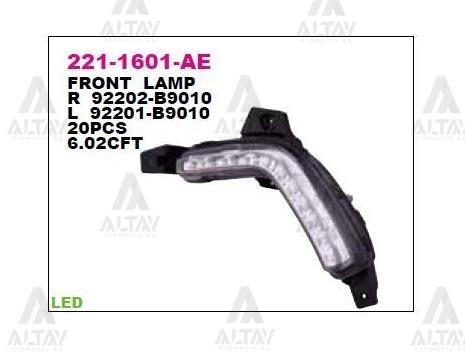GÜNDÜZ FARI I-10 14-16 LED ÖN SOL