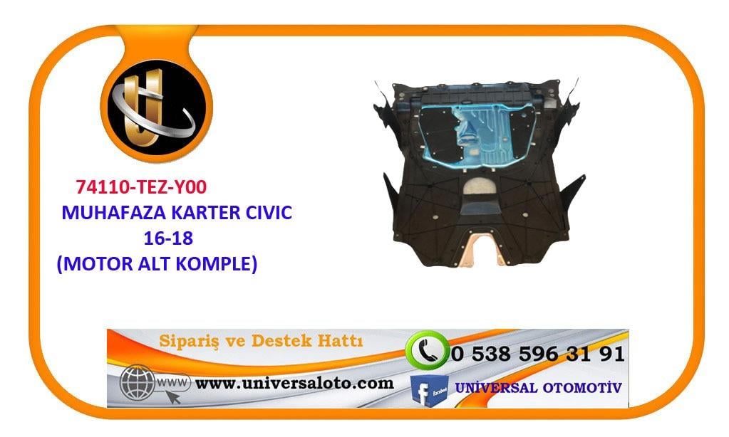 Honda Muhafaza Karter Cıvıc 16-21 (Motor Alt Komple) - 74110-TEZ-Y00