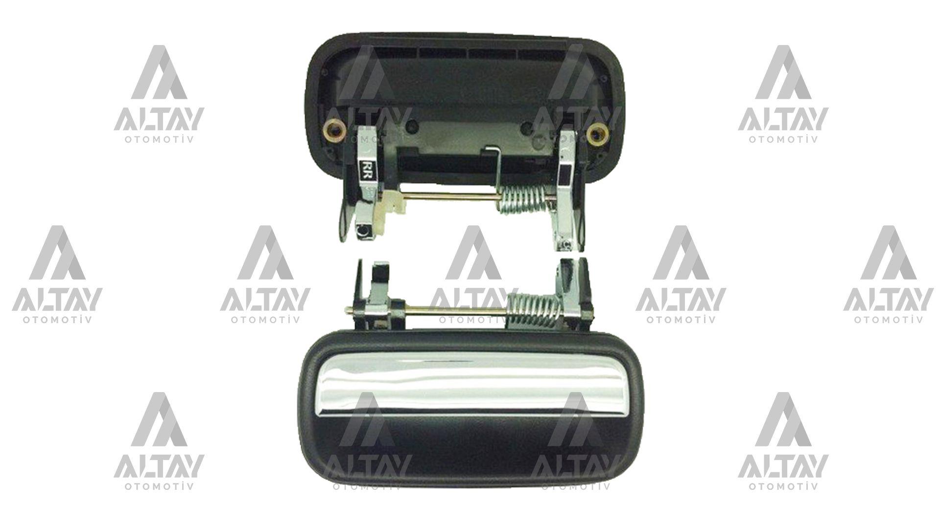 KAPI KOLU HILUX  98-05 ARKA DIŞ SİYAH+KROM SAĞ