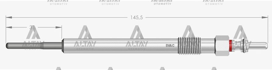 KIZDIRMA BUJİSİ (ISITMA) ASTRA J 1.6 CDTI / ASTRA K 1.6 CDTI / INSIGNIA B 1.6 CDTI / MERIVA B 1.6 CDTI / MOKKA X 1.6 CDTI / ZAFIRA C 1.6 CDTI 4,4V