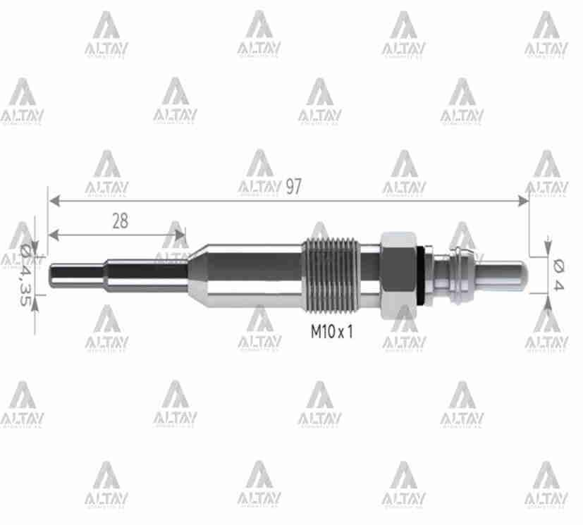 KIZDIRMA BUJİSİ (ISITMA) CRAFTER 2.5 BJK-BJM