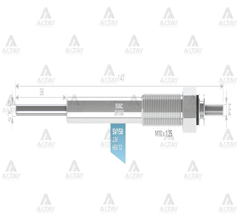 KIZDIRMA BUJİSİ (ISITMA) NPR-75 4HK1 NOVO / NQR-86 EURO 3-4-5 23V.