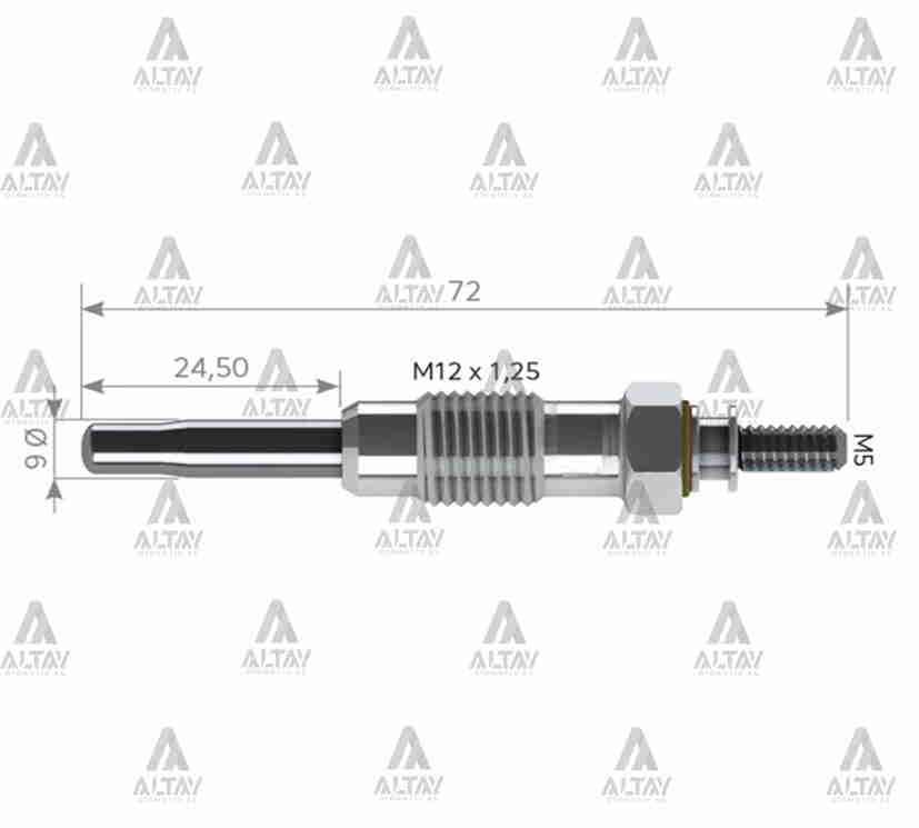 KIZDIRMA BUJİSİ (ISITMA) PARTNER / BERLINGO / J9 / BOXER 1.9 11V.