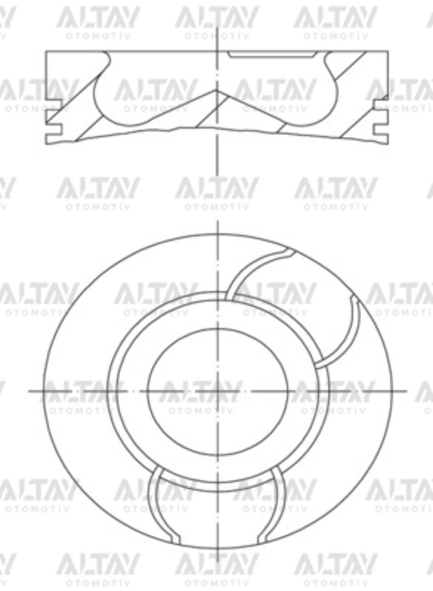 PİSTON SEGMANLI 206 / 307 / BIPPER / NEMO / FIESTA 1.4HDI DV4TD STD1 73.7mm (0.20mm KISA)