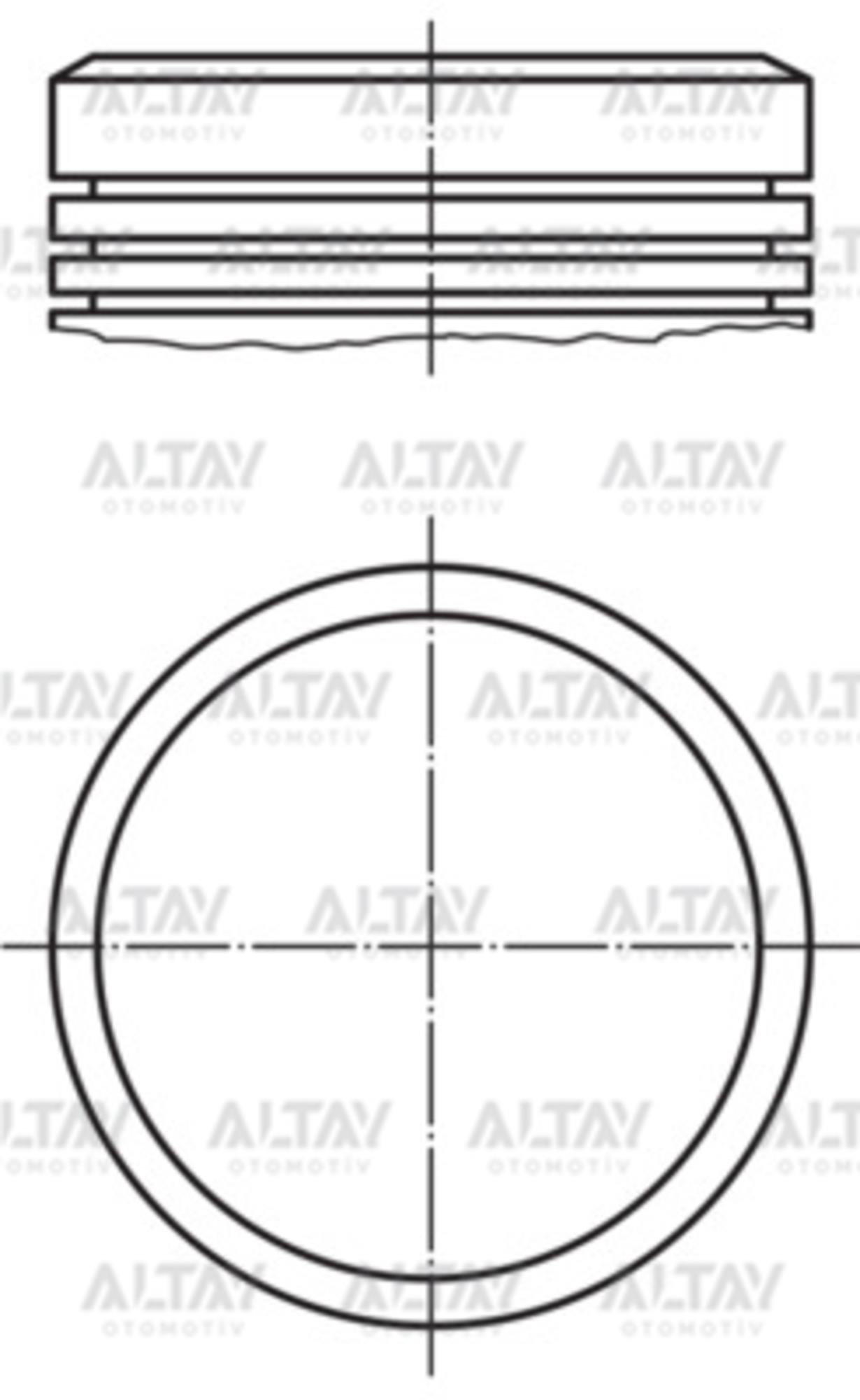 PİSTON SEGMANLI 206 00= 207 / 307 / C3 1.6 16V  TU5JP4 79mm 0,50 EURO 3