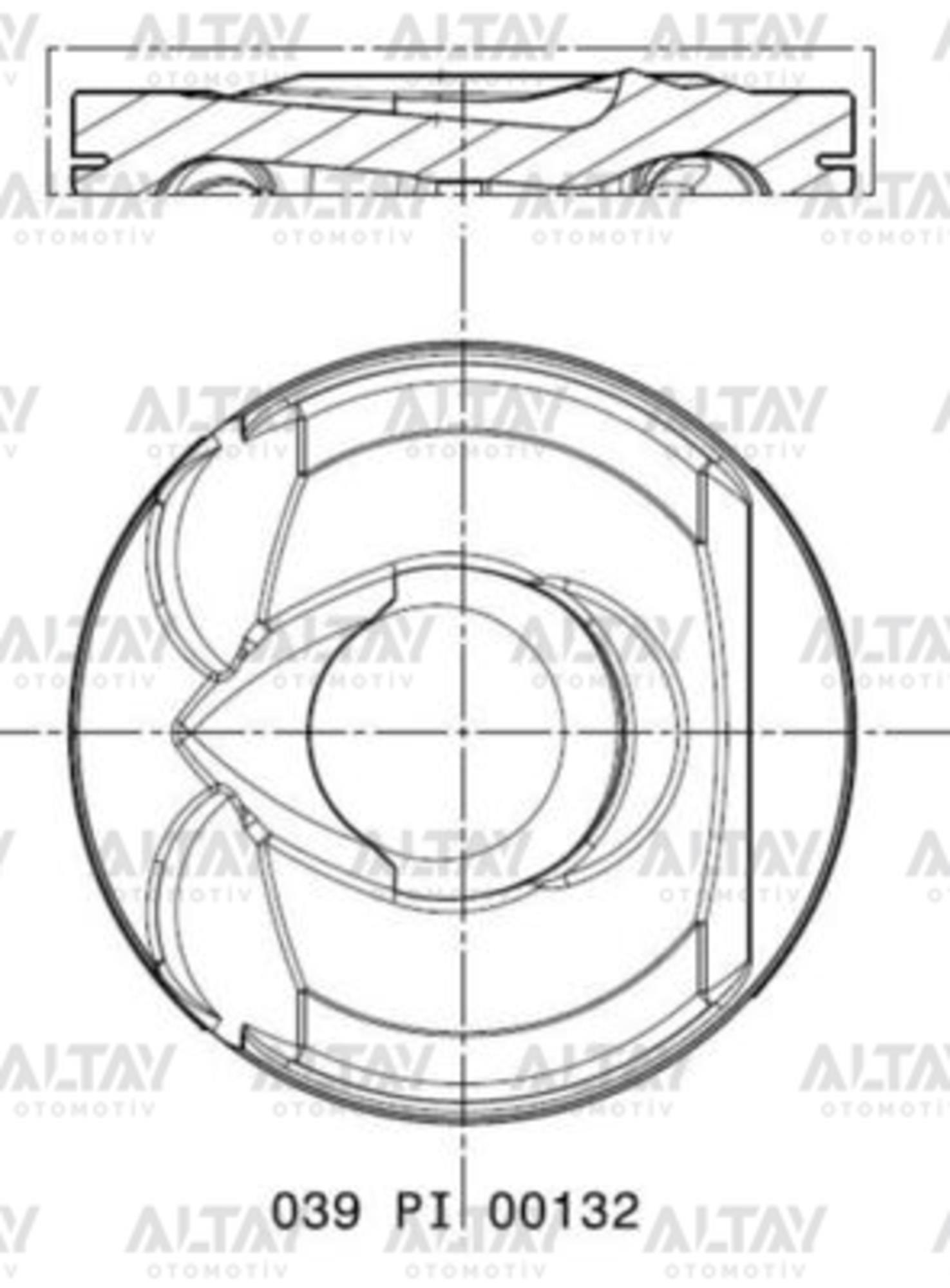 PİSTON SEGMANLI 207 / 208 / 308 / RCZ 07= 1.6 TPH /  EP6CDT 77.00MM STD