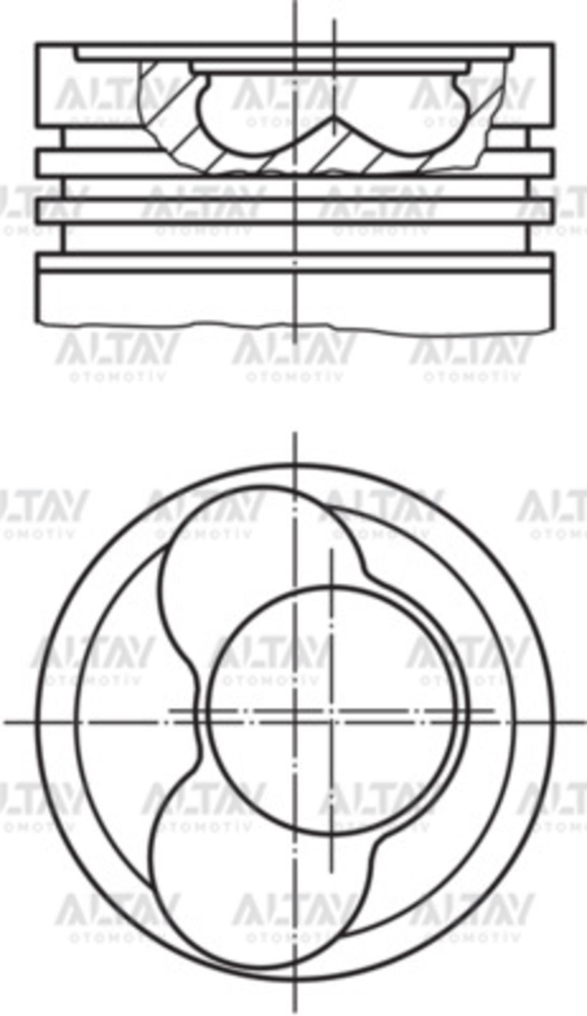 PİSTON SEGMANLI (3-4 SİLİNDİR) CADDY / GOLF5 / JETTA / PASSAT 04-10 1.9TDI BJB-AVB-BKC-BXE STD
