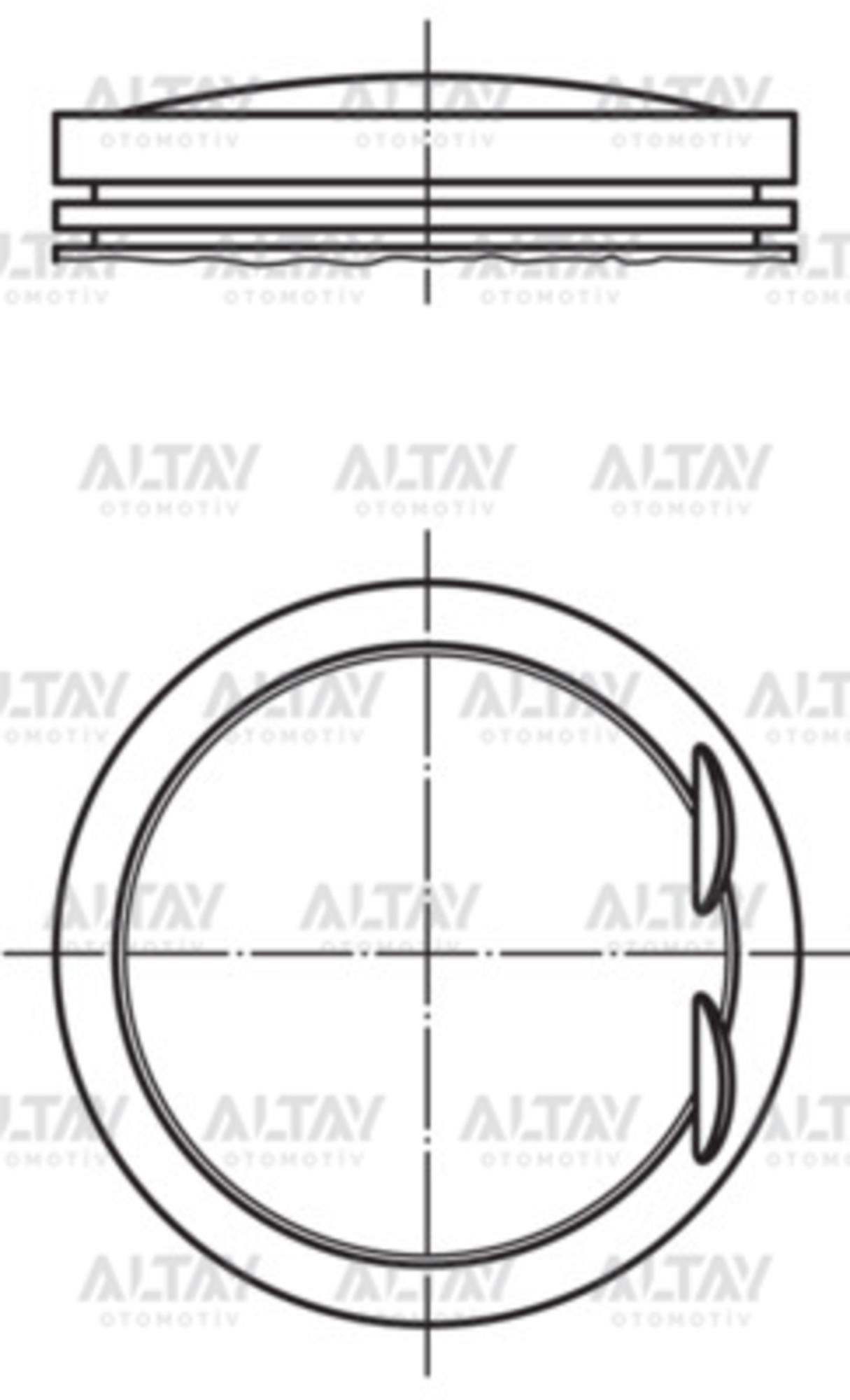 PİSTON SEGMANLI A3 / A4 / PASSAT 07-14 BZB-CABA-CABB-CABD 21mm 050
