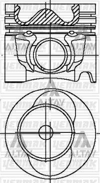 PİSTON SEGMANLI LT / CRAFTER 06-10 2.5TDI BJK-AVR STD