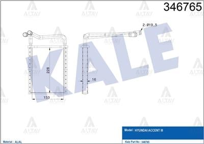 RADYATÖR KALORİFER ACCENT 06-11 ERA BRAZING