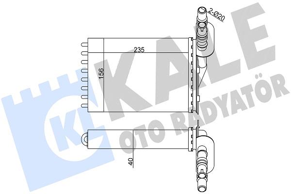 RADYATÖR KALORİFER CLIO II  98-05 / SYMBOL II 08-12 / SYMBOL I 98-08 THALIA MEKANİK