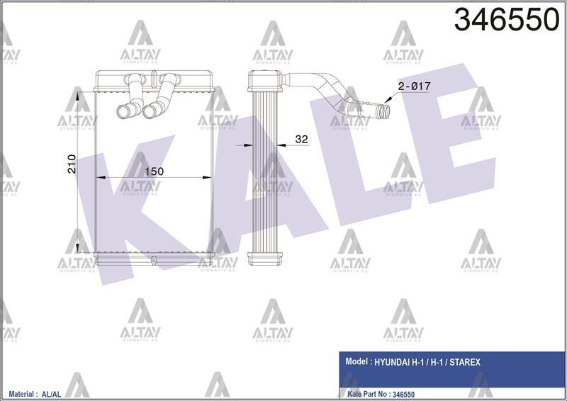 RADYATÖR KALORİFER STAREX 02-08 100HP / D4BH ÖN BRAZING