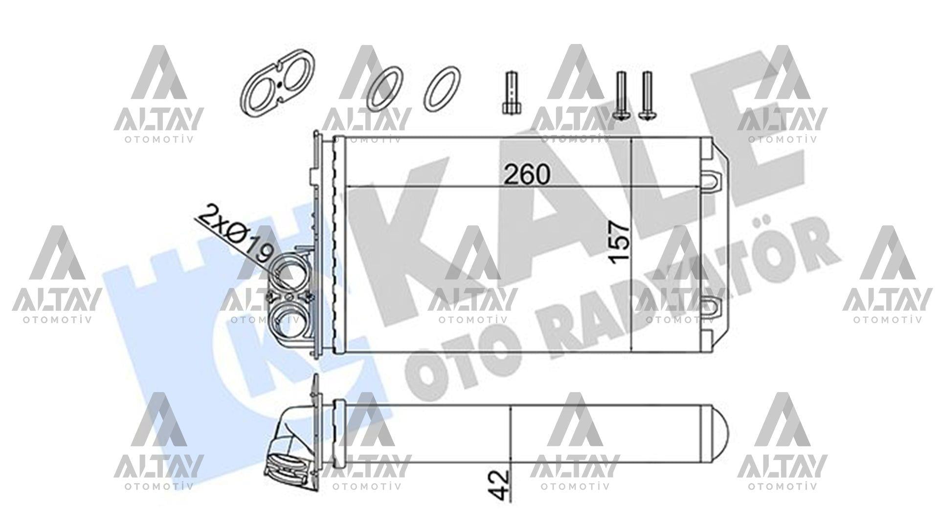 RADYATÖR KALORİFER TRAFIC II 06-14 / VIVARO 06-14 / MEKANİK