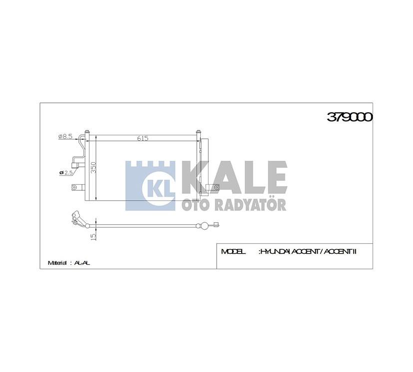 RADYATÖR KLİMA ACCENT 03-06 1.3 / 1.6