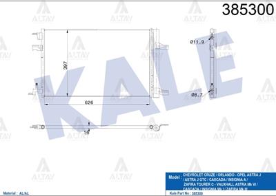 RADYATÖR KLİMA ASTRA J 09-16 1.6 A-T