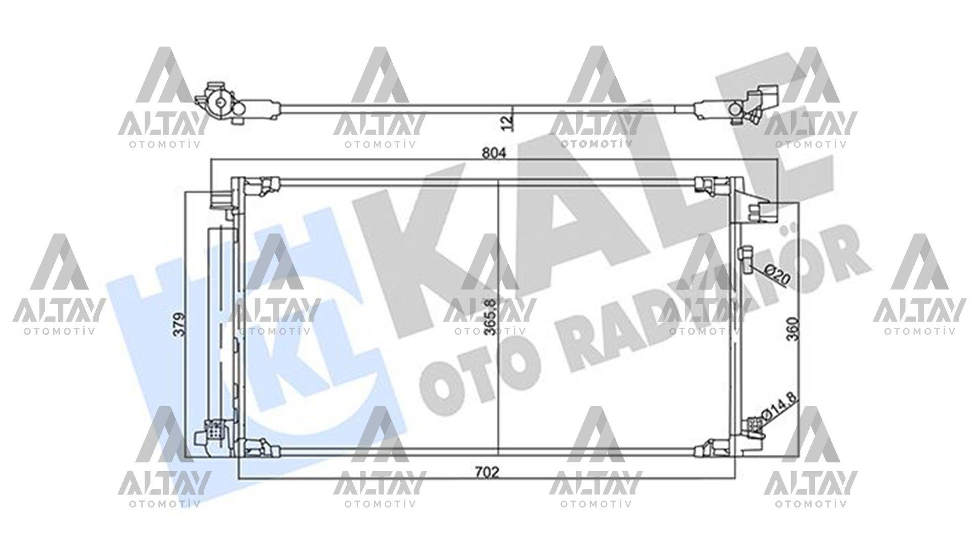RADYATÖR KLİMA CHR 16= / COROLLA 19= 1.8 HYBRID