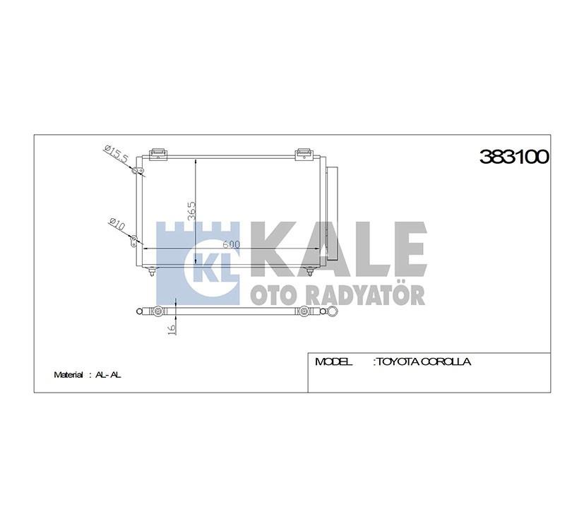 RADYATÖR KLİMA COROLLA 02-06 DİZEL D4D