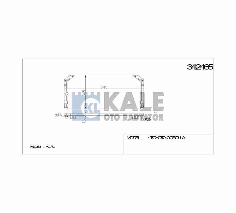 RADYATÖR KLİMA COROLLA 98-02
