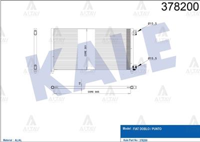 RADYATÖR KLİMA DOBLO 01-10 1.3JTD-1.9JTD M-T