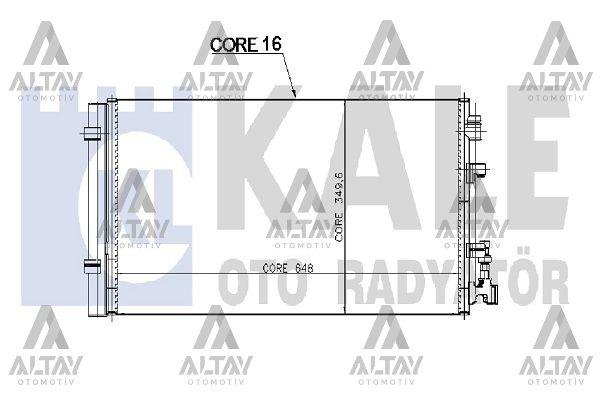 RADYATÖR KLİMA FLUENCE 09= / MEGANE III 08-14 / SCENIC III 09= / 1.5-1.6-1.9DCI BRAZING
