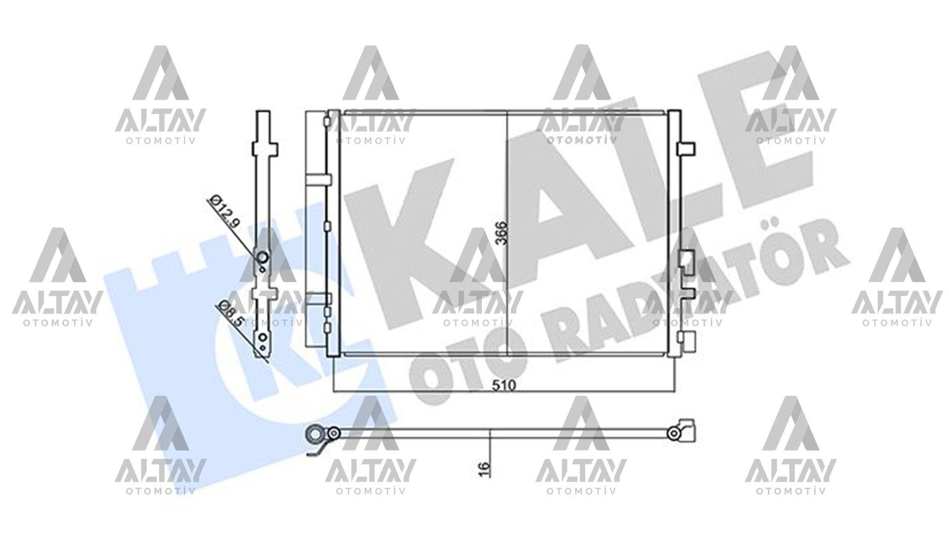 RADYATÖR KLİMA I-20 14-16 DİZEL