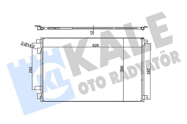 RADYATÖR KLİMA MEGANE II 02-08 / SCENIC II 03-09 / 1.5DCI-1.6 16V-1.9DCI A-T/M-T