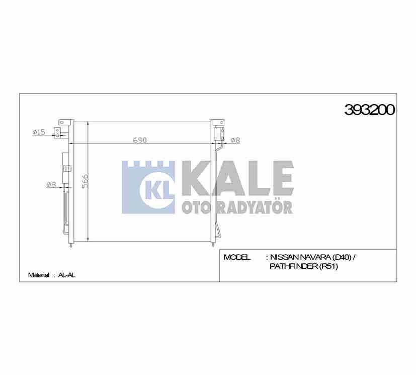 RADYATÖR KLİMA PICKUP 06= NAVARA / PATHFINDER