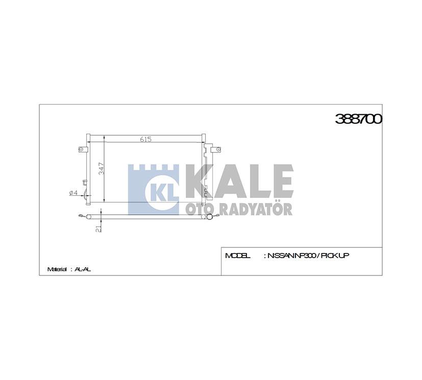 RADYATÖR KLİMA PICKUP 98-02 D22