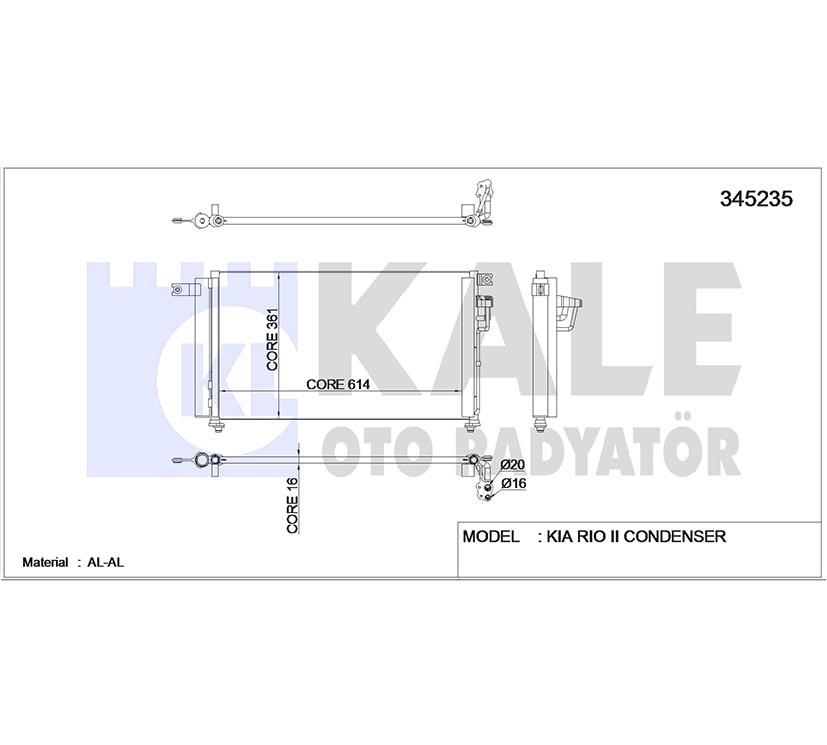 RADYATÖR KLİMA RIO 06-11 BENZİNLİ