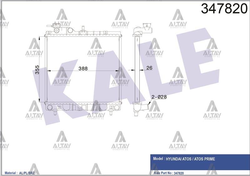 RADYATÖR SU ATOS 98-02 M-T BRAZING