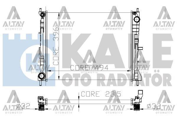 RADYATÖR SU CLIO III 05-12 / MICRA 03-10 / NOTE 06-12 / MODUS 04= /  CLIO GRANDTOUR 05-13 / 1.5 DCI A-T/ M-T MEKANİK