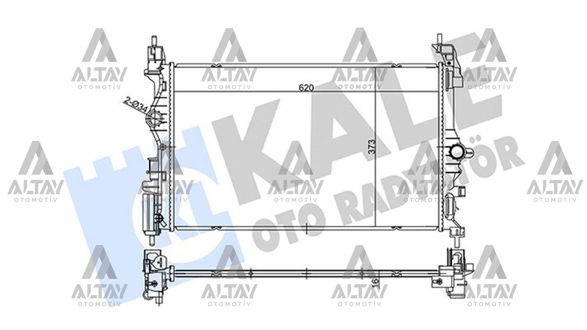 RADYATÖR SU CORSA E / ADAM 15= B13DTC-B10XFT