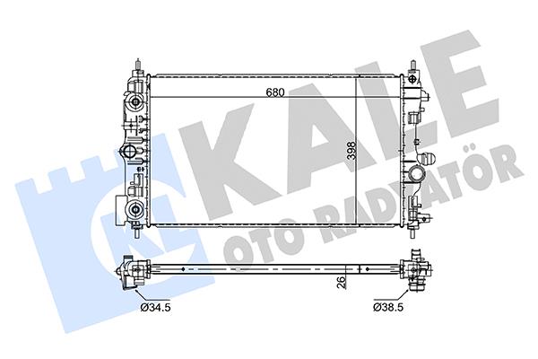 RADYATÖR SU CRUZE 11-14 / ASTRA J 09-16 / 1.6 (AT) BRAZING