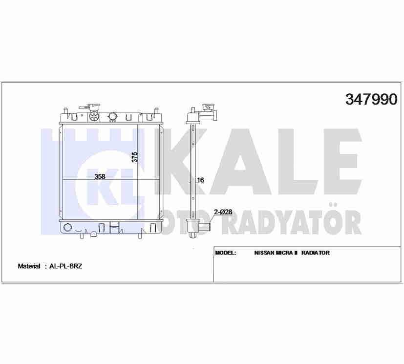 RADYATÖR SU MICRA 92-02 M-T BRAZING