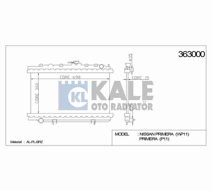 RADYATÖR SU PRIMERA 97-01 A-T BRAZING