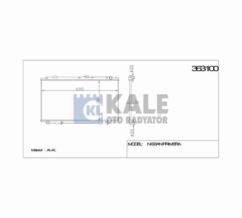 RADYATÖR SU PRIMERA 97-01 M-T BRAZING
