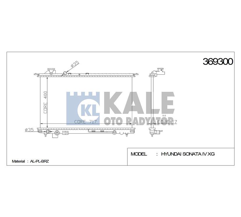 RADYATÖR SU SONATA  98-05 A-T BRAZING