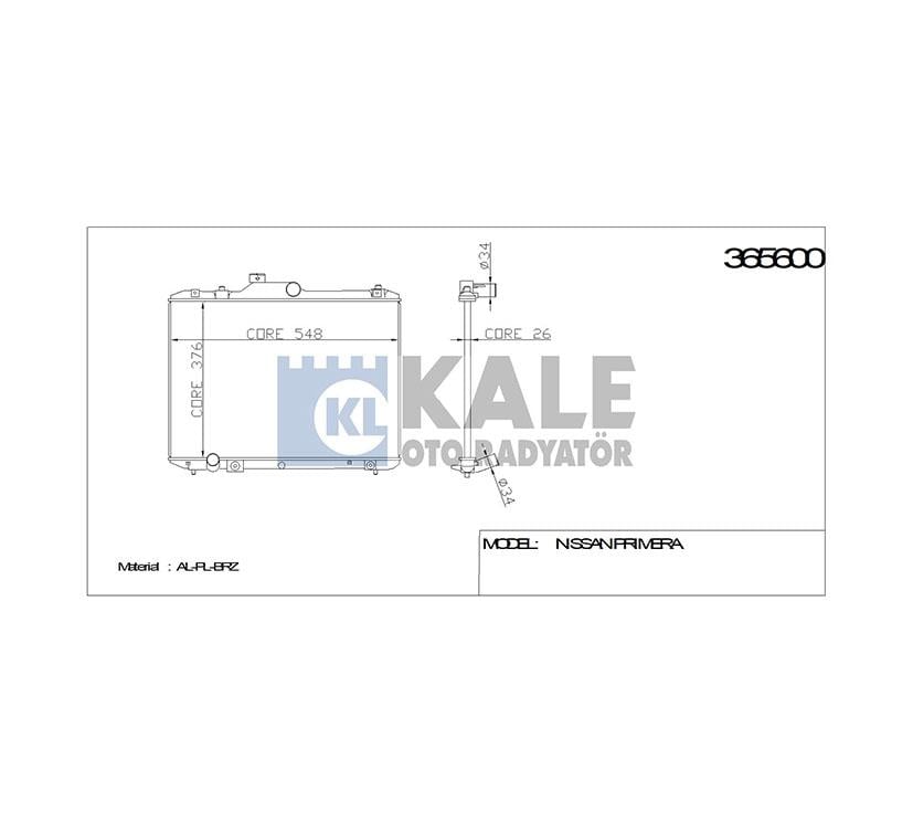 RADYATÖR SU SWIFT 06= 375x548x26 A-T BRAZING