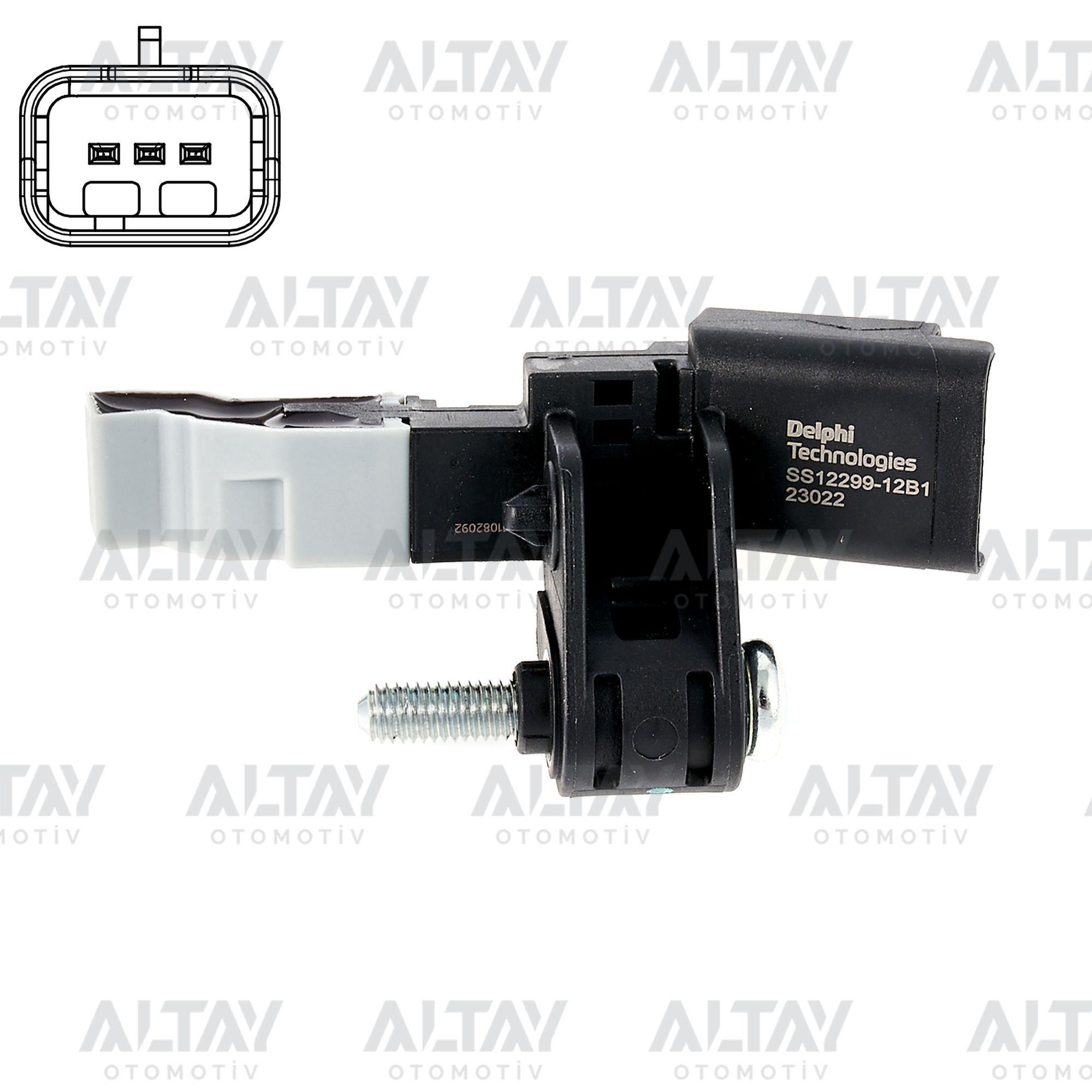 SENSÖR KRANK DEVİR ASTRA L / CORSA F / COMBO E / CROSSLAND X / GRANDLAND X F12XHT-F12XEL-B12XHT / CITROEN C-ELYSEE / C1 / C3 / C3 CACTUS / C4 X / DS3 / DS4 / BERLINGO / PEUGEOT 2008 II / 208 I / 208 II / 301 / 308 II / 2008 / 5008  EB2ADTS-EB2DTM-EB2ADT-E